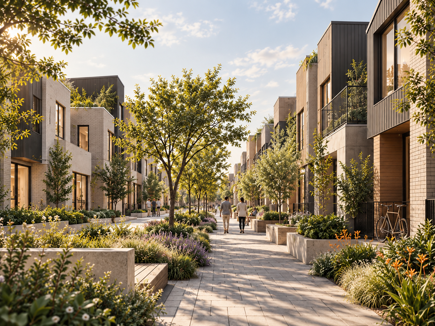 A standalone and townhouse residential development